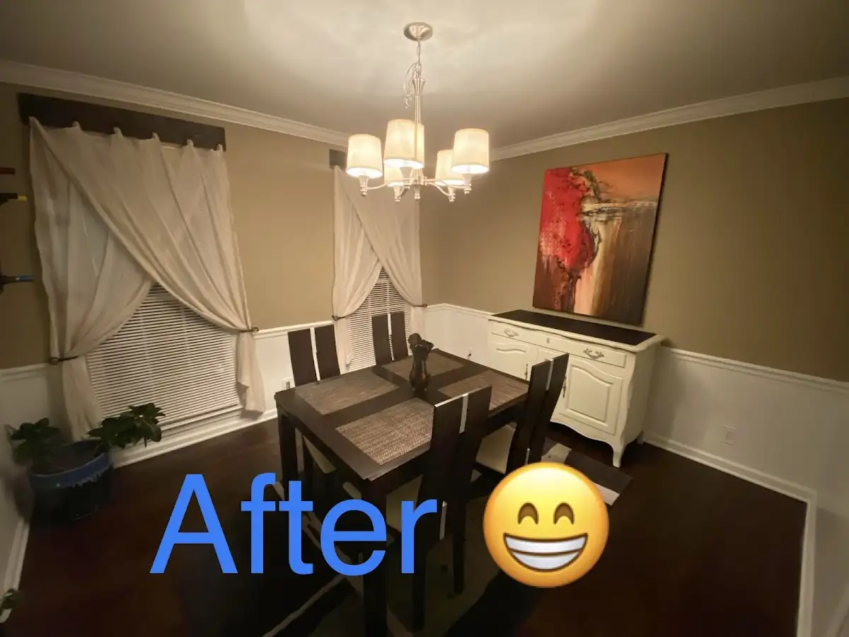 Professional dining room restoration after water damage in Potomac Mills