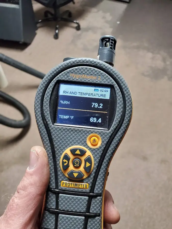Moisture meter humidity assessment for Fire & Smoke Damage Restoration in Potomac Mills